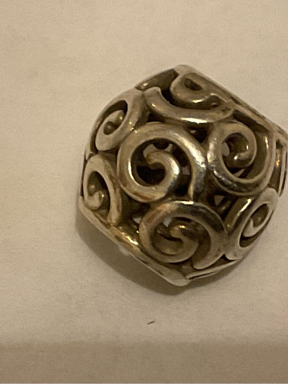 Pandora Silver Openwork Swirl Charm